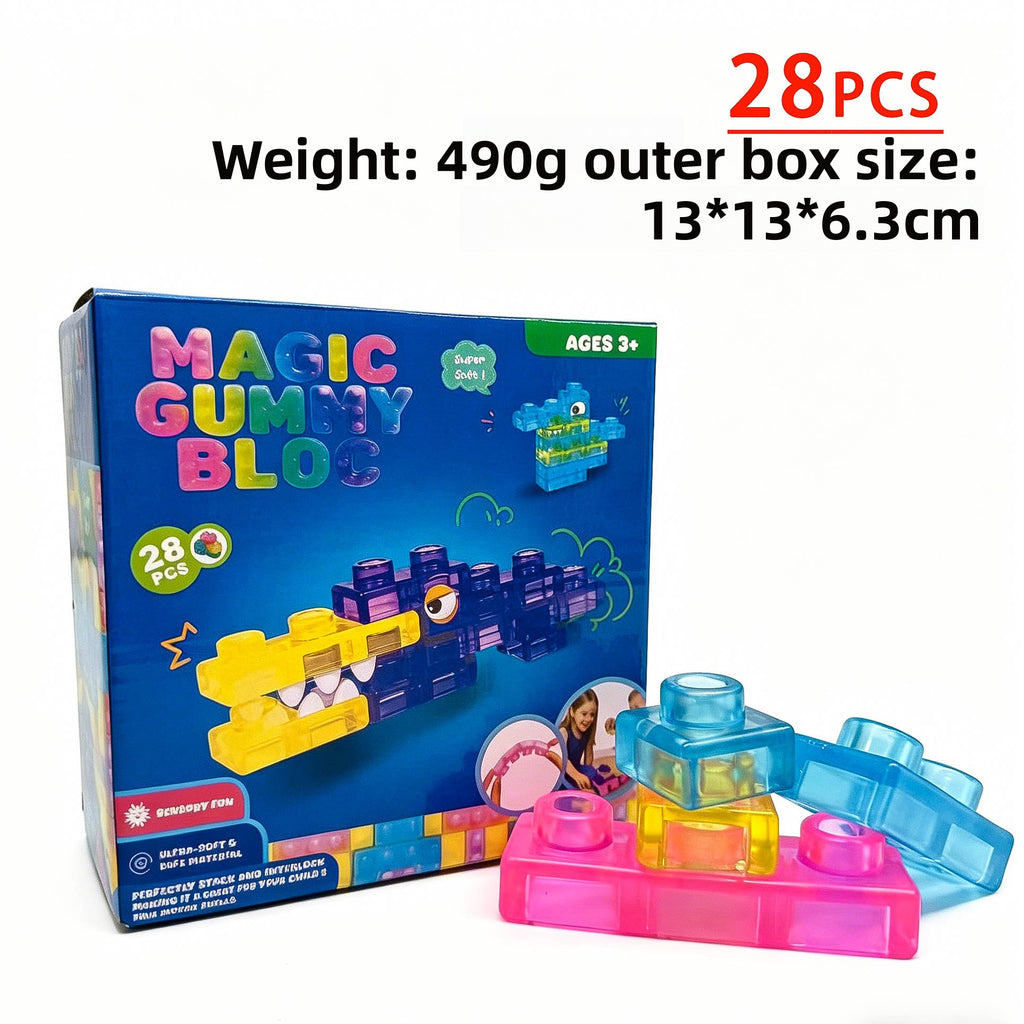Sensory Silicone Building Blocks – Educational Baby Toys